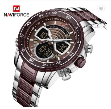 NAVIFORCE 9189 SCE Mens Chronograph Waterproof Military Top Luxury ...
