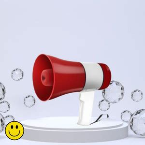 Guggu Megaphone with USB Charging, Siren Speaker and 50 Watt High ...