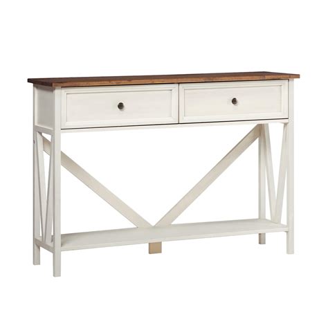 Customer Reviews: Walker Edison Rustic Distressed Solid Wood Entry ...