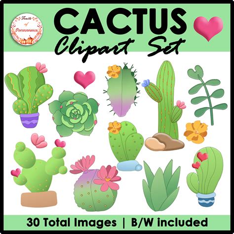 Watercolor Cactus Clipart Graphic by cvanscussell600 · Creative #3916289