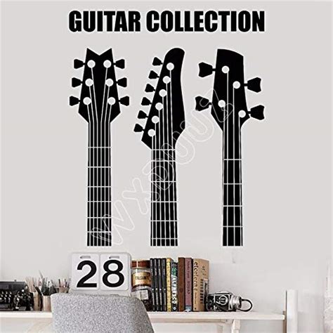 Buy Gadgets Wrap Vinyl Wall Decal Guitar Collection Shop Musical ...