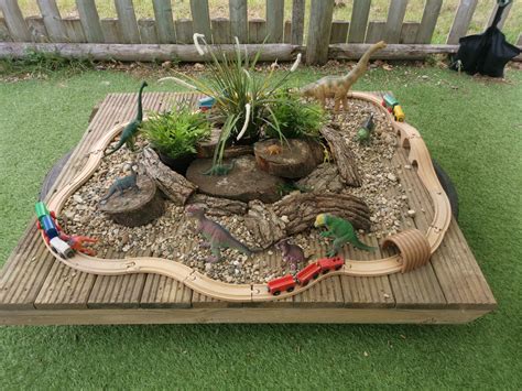 DIY Train Set Garden