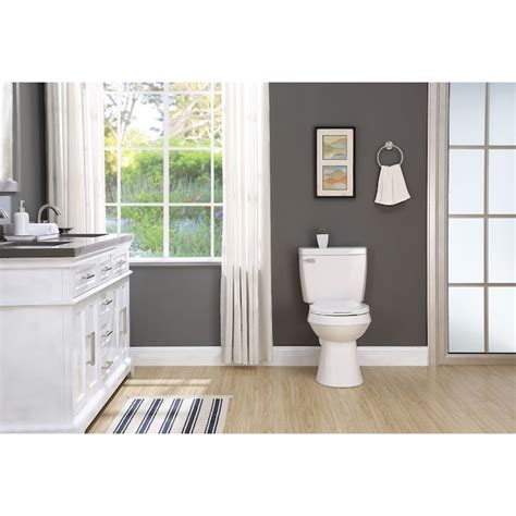 Project Source Pro White Round Chair Height 2-piece Toilet 12-in Rough ...