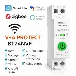 Buy BT74NVF 63A Wi-Fi Circuit Breaker with Over-Voltage, Current ...