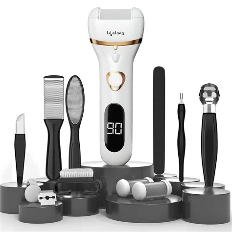 Lifelong Electronic Callus Remover for Feet with Pedicure Kit, 3 Roller ...