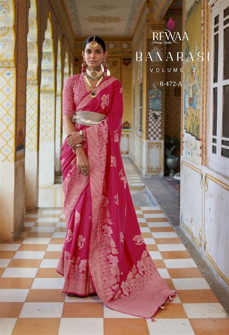 Rewaa Banarasi Vol 2 Festive Designer Silk Saree Collection: Textilecatalog