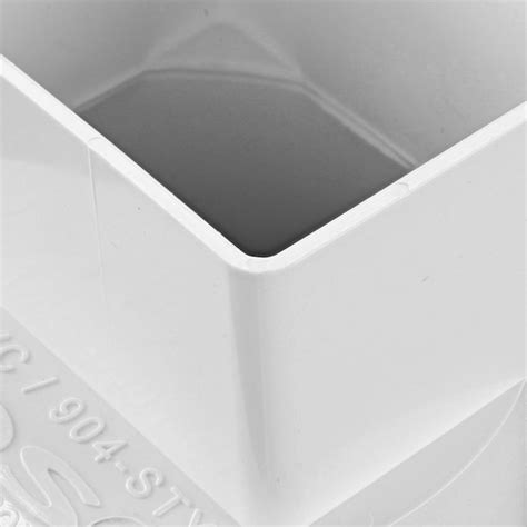 NDS PVC Offset Downspout Adapter, 2X3 in. Downspout X 4 in. Sewer and ...