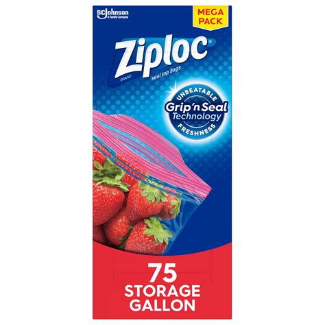 Ziploc® Storage Bag Gallon Mega Pack, 75 CT