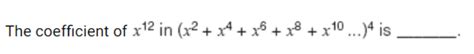 Combinatory: Finding the coefficient