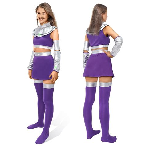 stepsin Starfire Costume Princess Koriand'r Costume Titans Halloween ...