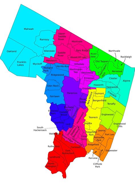 Bergen County Map The Changing Landscape Of Bergen County, New Jersey