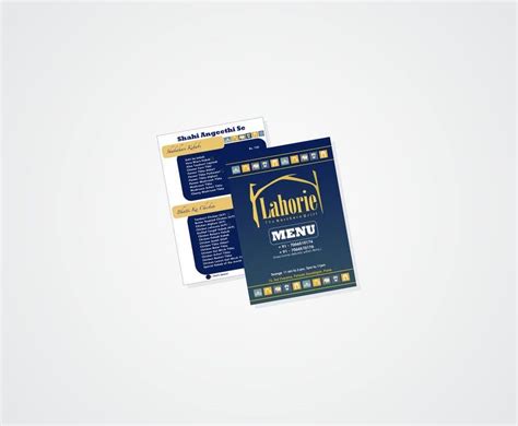 Image result for Menu Front Page