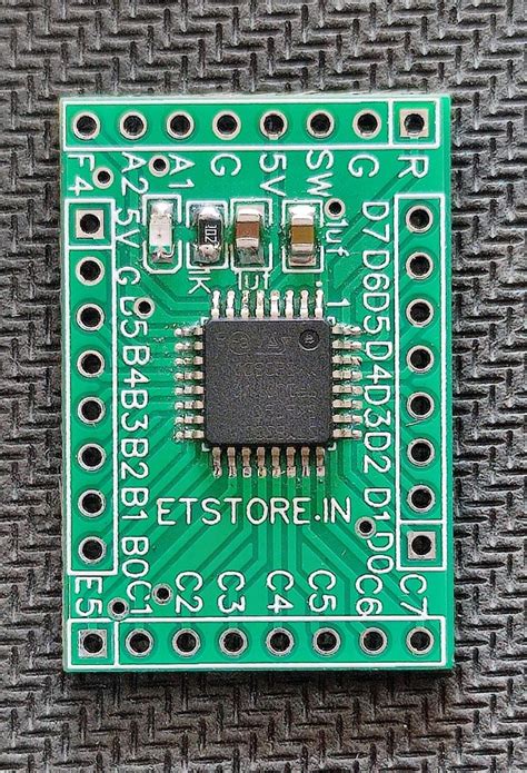 PCB FOR STM8S005K6T6CTR or STM8S105K6T6CTR LQFP32 BREAKOUT BOARD (Only ...
