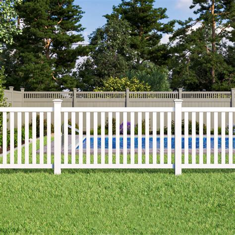 Classic Gothic Vinyl Fence 4'x8' Baltimore Contemporary Closed Picket