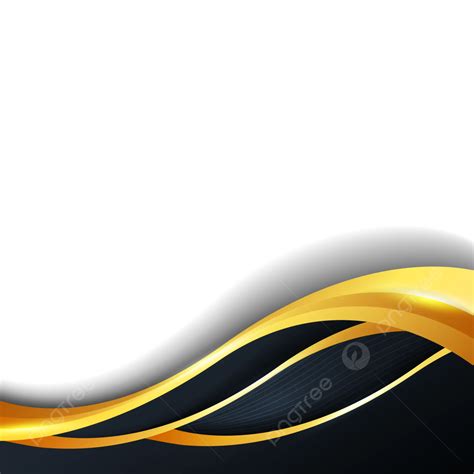 Black And Gold Waves Vector, Wave Vector, Black, Gold PNG and Vector ...