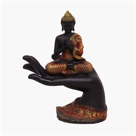 Buy VEDAS Mystical Indian Polyresin Buddha on Hand Figurine from Vedas ...
