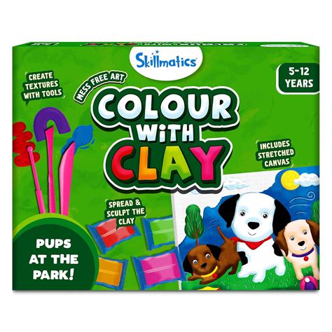 Skillmatics Art & Craft Kit - Colour with Clay, No Mess Art, Create A ...