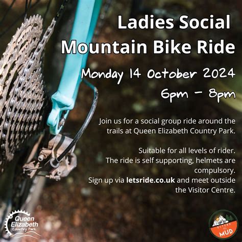 Ladies Social Mountain Bike Ride, Queen Elizabeth Country Park, Gravel ...