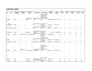 Fillable Online analyhighschool CAR POOL FORM - analyhighschool Fax ...