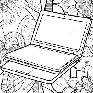 Laptop Coloring Page 的图像结果