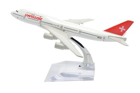 TANG DYNASTY(TM) 1:400 16cm Boeing B747-400 Swissair Metal Airplane ...