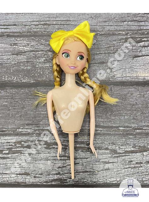 CAKE DECOR™ 1 Piece Plastic Lovely Doll with Bow Cake Topper Cake Deco ...
