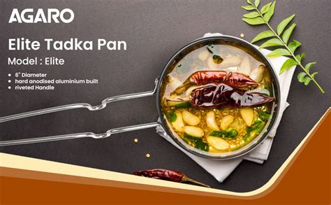 Buy AGARO Elite Hard Anodised Tadka Pan, 11 cm Diameter, Stainless ...