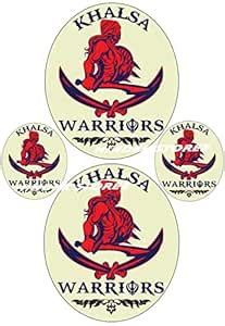 Buy Sticker Pack Of 4 (4 & 5 inch) | BABA DEEP SINGH KHALSA WARRIORS ...