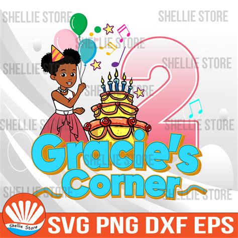 Personalized name And Age Gracie's Corner Birthday Girl PNG | Inspire ...