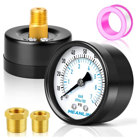MEANLIN MEASURE 0-100Psi 2" DIAL FACE 1/4" NPT Well Pump Pressure Gauge ...