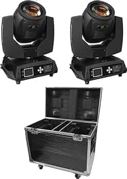SRS 2-Pack 7R Sharpy Beam 230W Moving Head DJ Lights with Hard Flight ...
