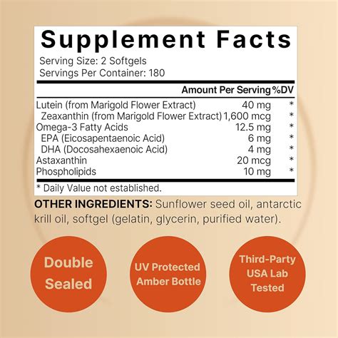 NatureBell Lutein 40mg + Zeaxanthin 1,600mcg, 360 Softgels | India | Ubuy