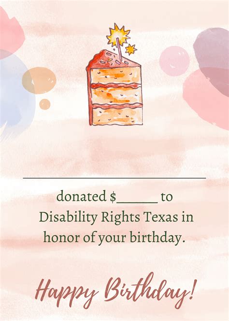 Tribute Donations - Disability Rights Texas