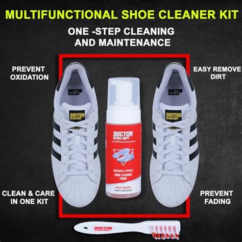 DOCTOR EXTRA SOFT Sports & Sneaker Care Kit |150 ml Shoe Foam Cleaner ...