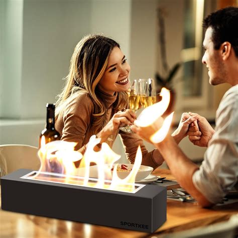 CAMPLIVINGFIRE 18 Tabletop Fire Pit, Indoor Outdoor Fire Pit Table ...