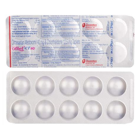 Olbet CT 40 - Strip of 10 Tablets : Amazon.in: Health & Personal Care