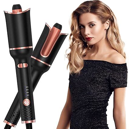 Automatic Curling Iron,Ceramic Ionic Hair Curler Rotating Curling Iron ...