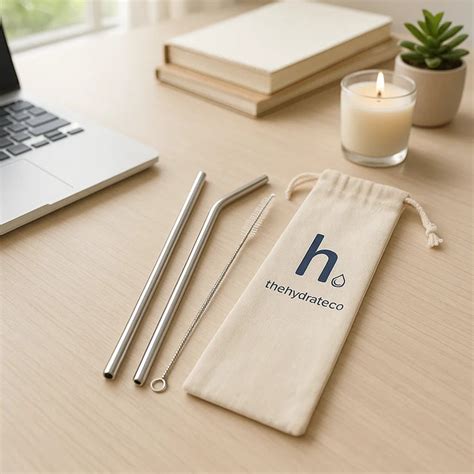 Stainless Steel Straw Set | Reusable, BPA-Free & Travel-Friendly – The ...