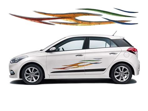 visionrabbit Hyundai i20 Car Graphics 2 Side Decal Vinyl Decal Body ...