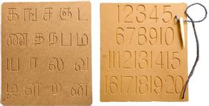 RCW Tamil Consonant & Ginti from 1-20 Wooden Tracing Boards Toys for ...