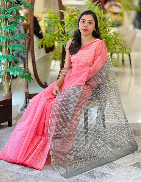 Block Printed Kota Saree Collection – Aham Designer Boutique