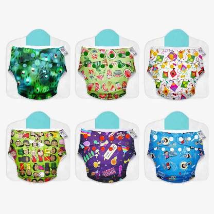 Superbottoms Cloth Diapers for babies - Value Combo Pack of 6 Freesize ...