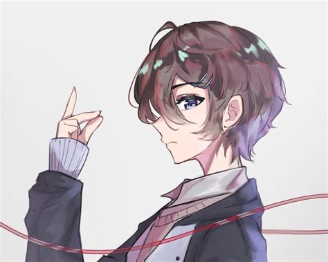 Download wallpaper 1280x1024 guy, gesture, thread, anime, art standard ...