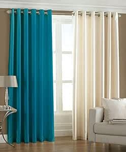 Buy FRESH FROM LOOM Curtain Screen Parda for Door Plain - 2 Piece ...