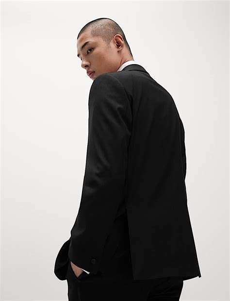 Buy Slim Fit Stretch Tuxedo Jacket at Marks & Spencer