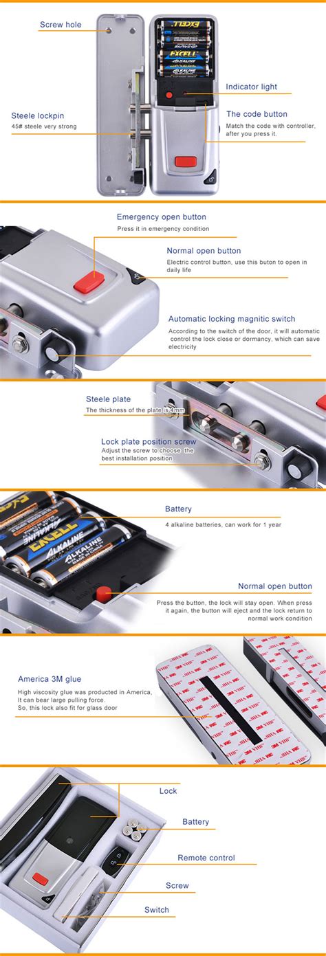 Image result for Magnetic Door Lock Remote Programming