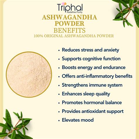 Buy Ashwagandha Powder | 100% Pure Churna - No Adulteration | Triphal