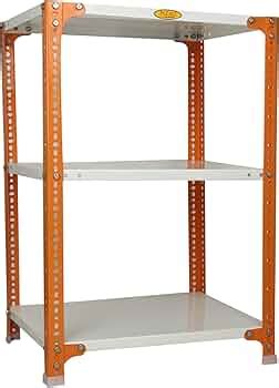 Mil-Nil Prime CRC Sheet 3 Shelf Multipurpose Slotted Angle Rack, 36 x ...