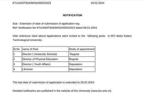 KTU Extends Application Deadline for Various Job Posts | KTU Students ...