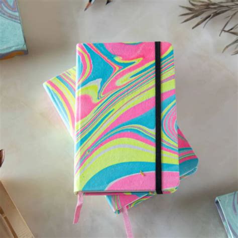 Craft Junky Marbled Cover Hardbound Unruled Diary journal – SCOOBOO